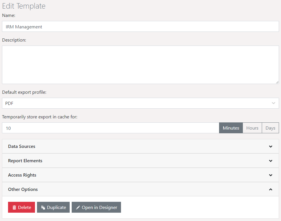 Creating report templates