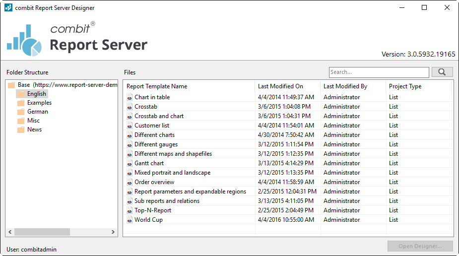 2016-04-05 16_21_07-combit Report Server Designer 2016-04-05 16_21_07-combit Report Server Designer